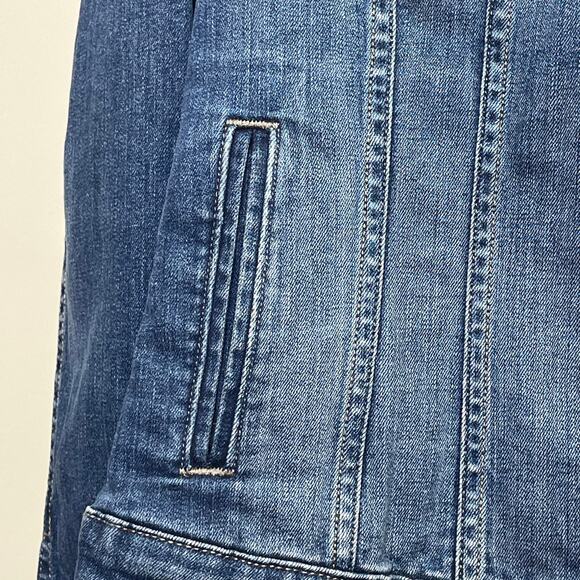 Levi Strauss Blue Jean Jacket Denim Trucker Coat WPL 423 Large - Picture 4 of 7